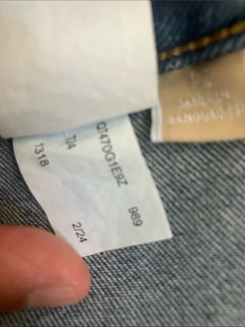 Michael Kors Denim Gold Button Front Skirt Sz 12